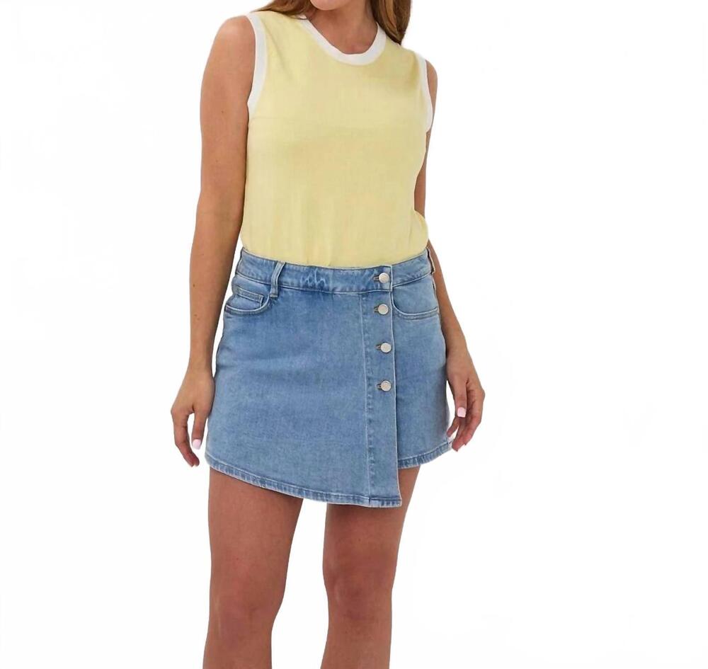 NEW ESQUALO rib knit top in yellow